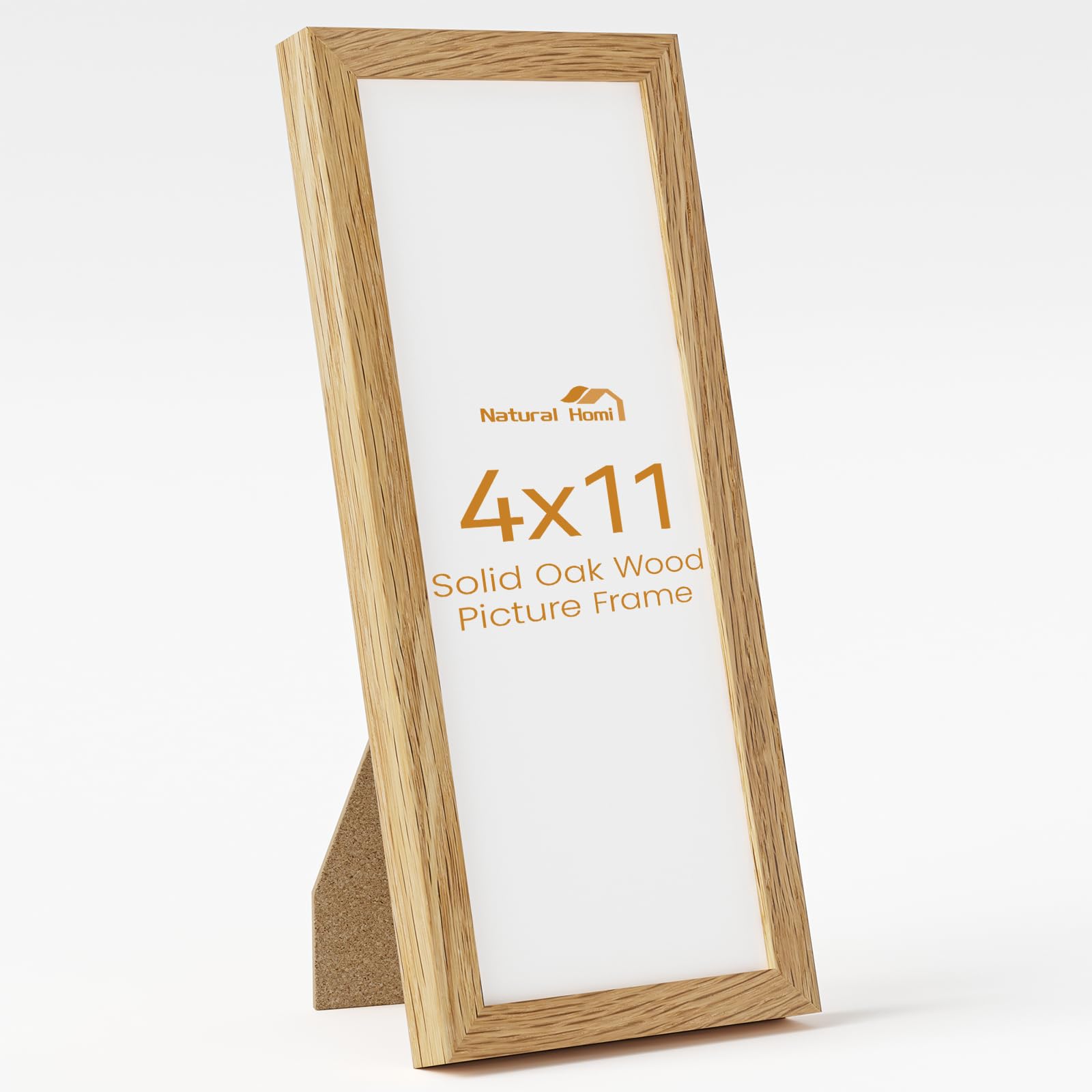 4x11 Picture Frame,Solid Oak Wood 4