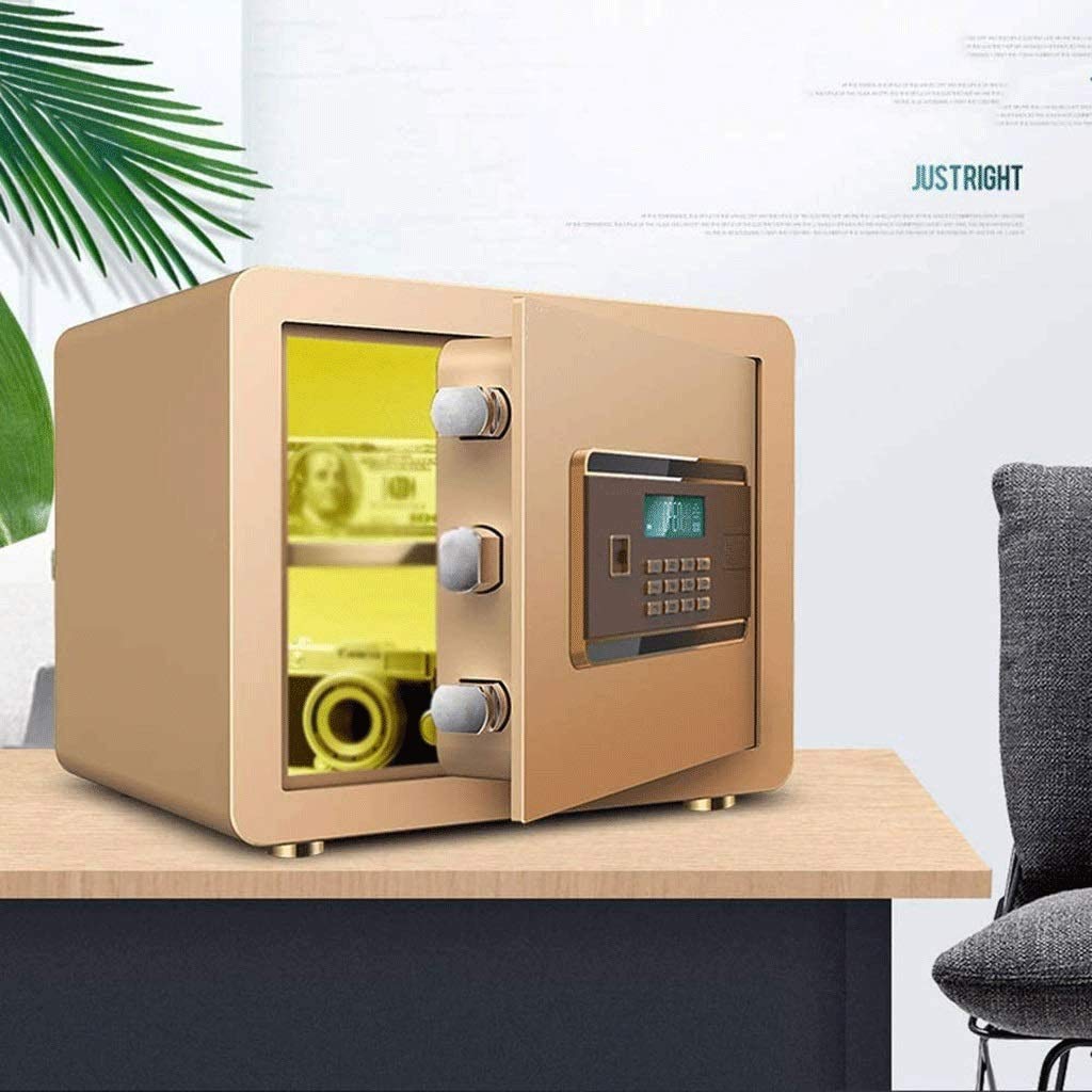 Caja fuerte digital electrónica, construcción de acero sólido, caja fuerte oculta en cerradura de cerrojo adecuada para documentos de oficina, objetos de valor de joyería