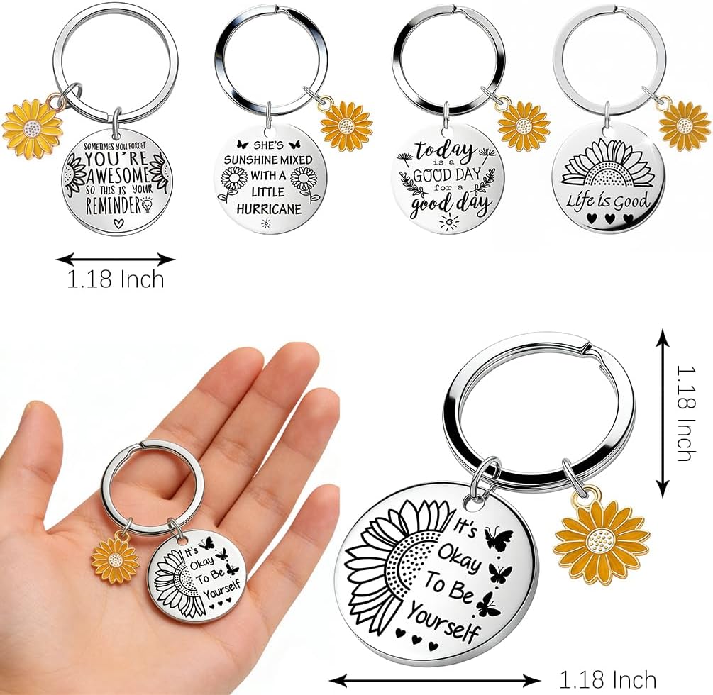 Inspirational Gifts for Women,Keychain for Friend,Coworker,Daughter,Sister,Birthday Christmas Gifts for Her - Image 3