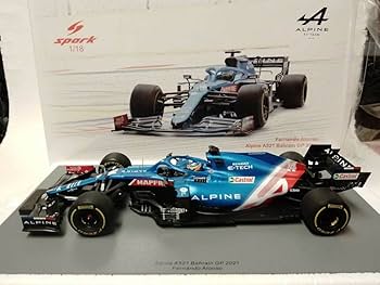 ミニチャンプス 1/43 アルピーヌA521 エステバン・オコン バーレーンGP モデルカー・レプリカヘルメット・アクリルケース,F1,アルピーヌ