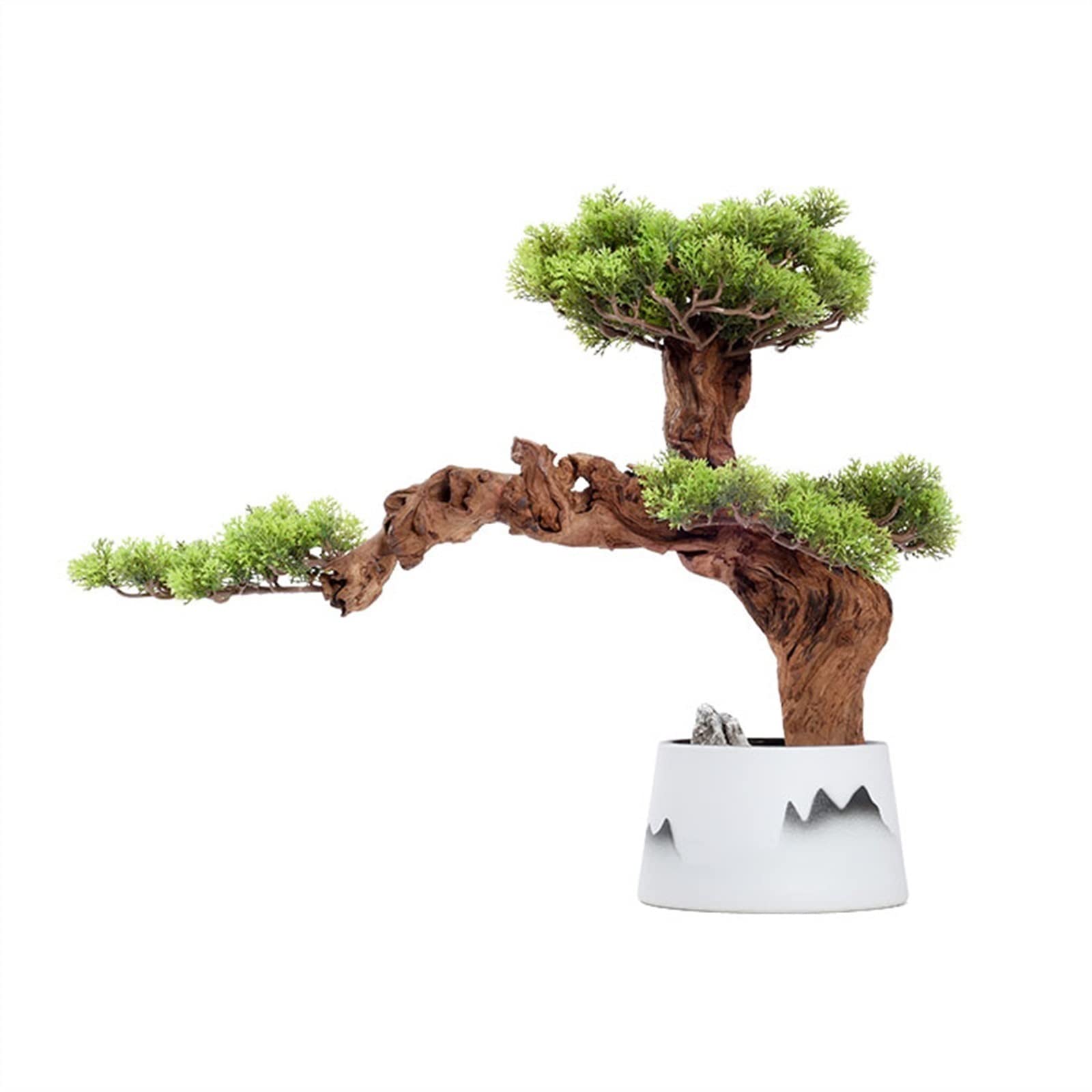 AYCDL Artificial Plants Indoor Artificial Bonsai Pine Tree Faux Ceramic Potted Plant Fake Tree Pot Ornaments Indoor Bonsai Plant for Home Office Desktop Decoratio,