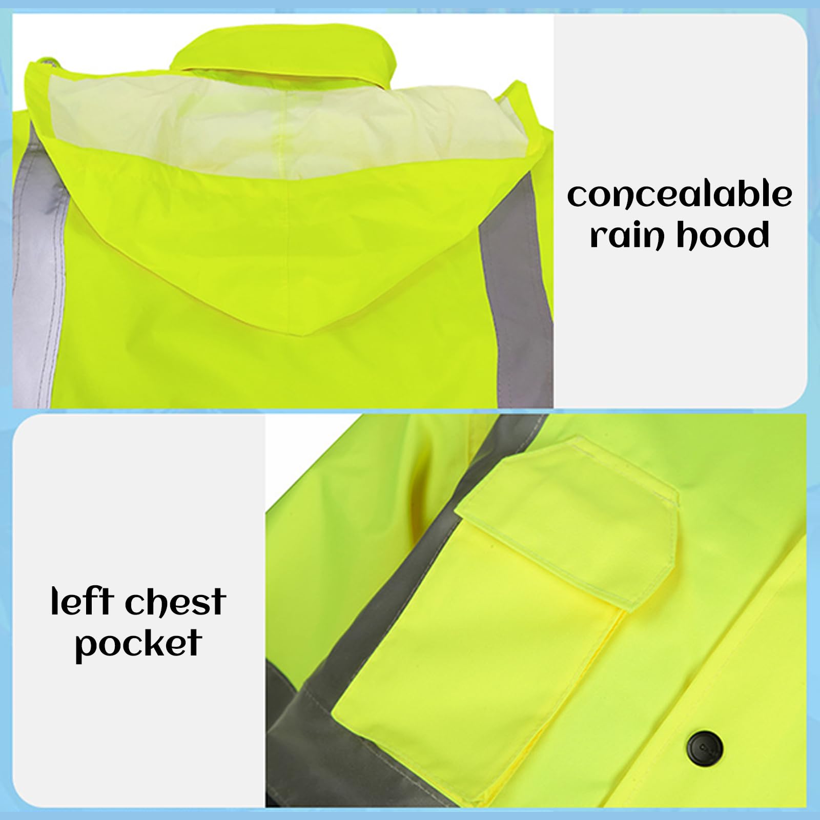 Chaqueta bomber personalizada de alta visibilidad para hombre, logotipo personalizado, foto/texto, chaqueta impermeable de alta visibilidad, con capucha, acolchada, para el trabajo
