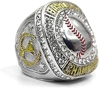 Vista 5 de Personalizar el premio de anillos de trofeo de campeonato de béisbol