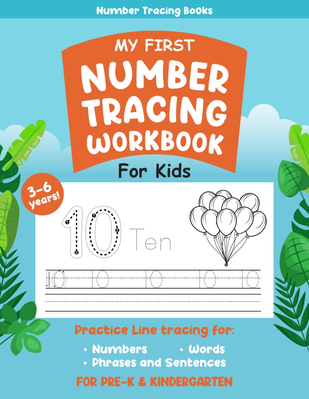 My First Number Tracing Book for Kids