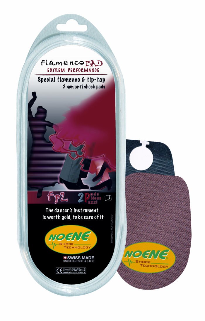 Noene Tap Dance/Flamenco Heel Pad - Black, OSFA