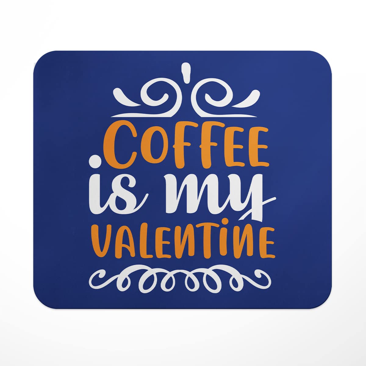 LASTWAVE Valentines Day Mouse Pad Collection, Coffee is My Valentine Design 2, Graphic Printed Mousepad for Laptop, Computer, PC, Gaming, Travel | Gift for Boyfriend, Girlfriend, Husband, Wife