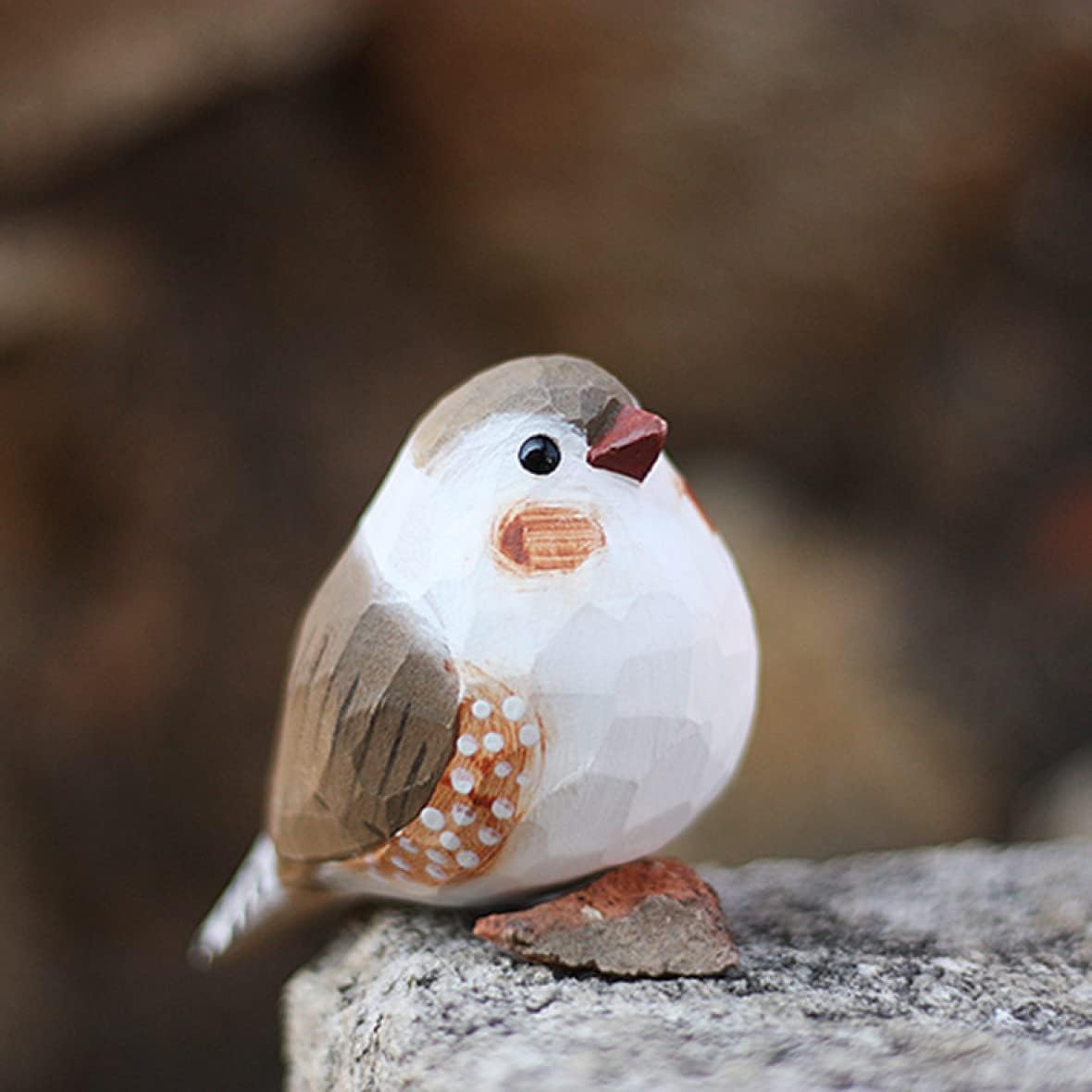 【美品】赤色　レッドガラス 小鳥　彫刻 置物　インテリア 美品】赤色 レッドガラス 小鳥 彫刻 置物 インテリア