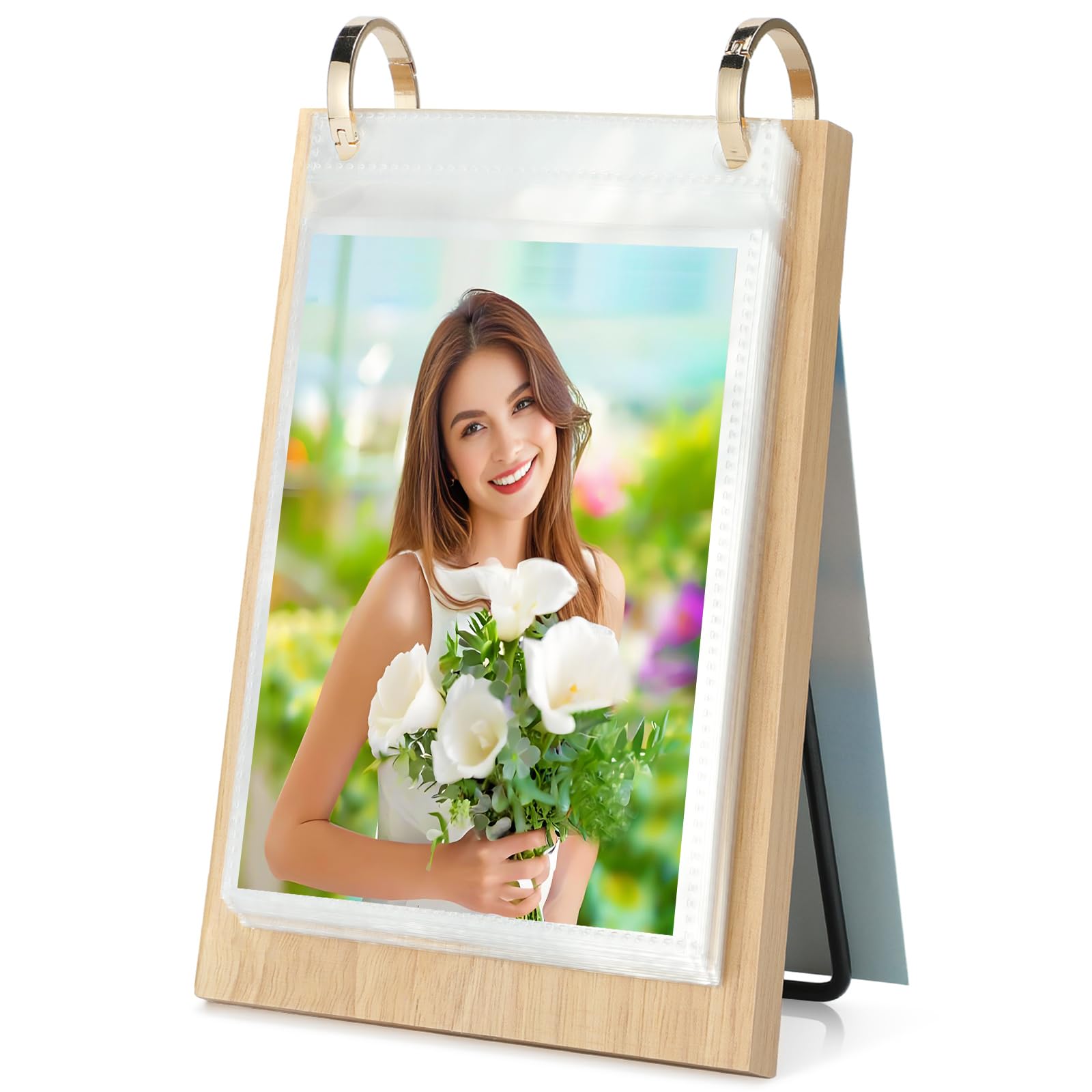 Amazon.com: ZEEYUAN 4x6 Desk Picture Frame Vertical Standing Flip
