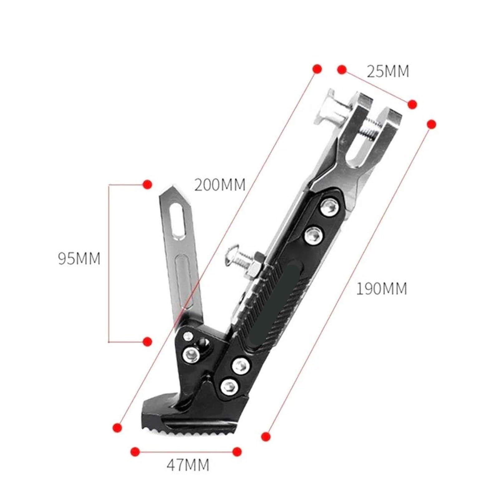 Cavalletto Alza Ruota Per Moto, Supporto Laterale Per SUZUKI, Per Burgman 400, SJ410, SV1000, Katana 750, GSXR1000 K7 Cavalletto Laterale Moto(Yellow)