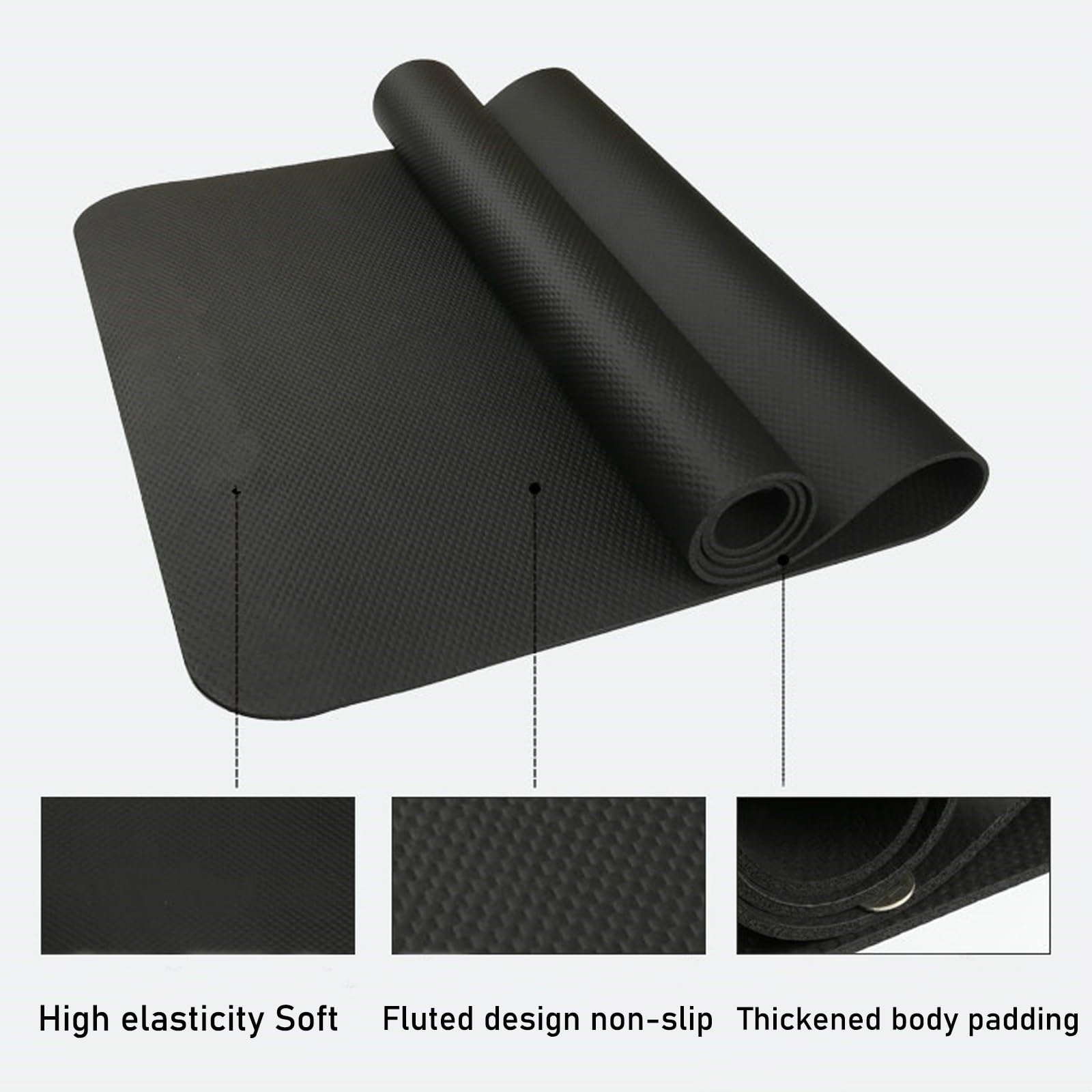 Tappetino Antivibrazione Tapis Roulant, Tappetino Per Tapis Roulant Insonorizzante, Antiscivolo Tappetino Tappetino Protettivo, Tappetini Attrezzi Fitness Per Tapis Roulant, Ciclette, Rowers(150x75cm)