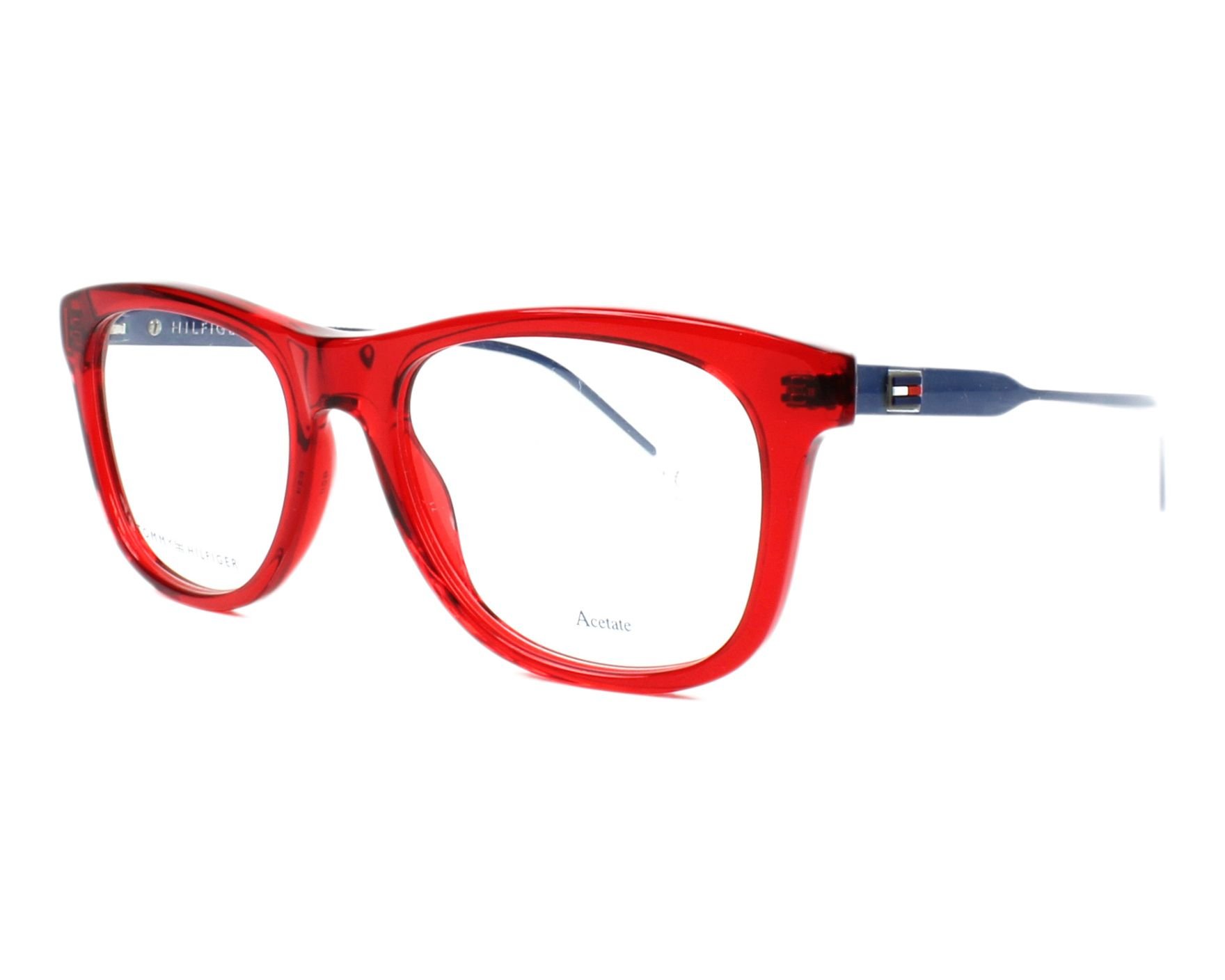 Tommy Hilfiger Okulary przeciwsłoneczne dla dzieci uniseks, czerwony, 49