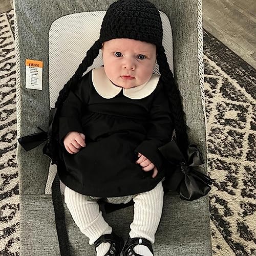 Vestido Negro de Manga Larga para Bebé 12-18 Meses miniatura 4
