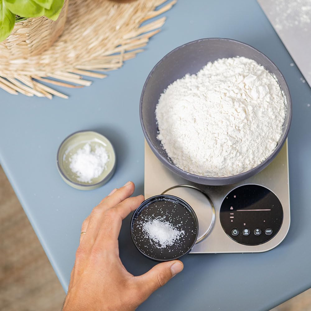 ZiiPa • Balance SEROLA Double Plateforme Précise • Jusqu’à 5kg • Multi-unités • Écran LCD • Récipient Inclus • Ultra Compacte