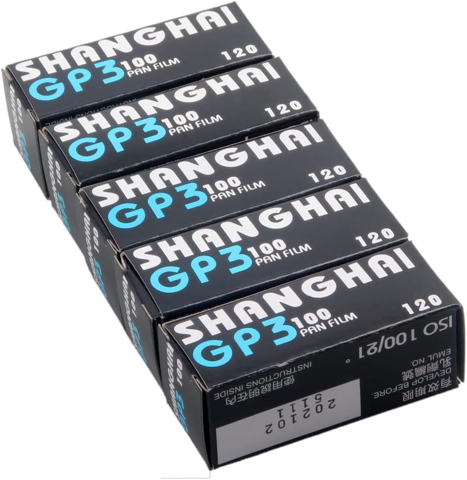 10x Shanghai 120 Black & White Iso 100 Roll Film Negative 6x4.5 6x6 6x9