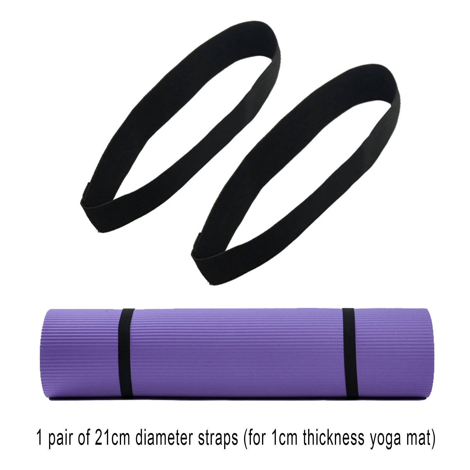 Porta Esterilla Yoga,Correa Transporte Esterilla Yoga,Correa para Esterilla de Yoga,Con 1 par de bandas elásticas,Para correa de transporte de algodón para esterilla de yoga y tapete de ejercicio