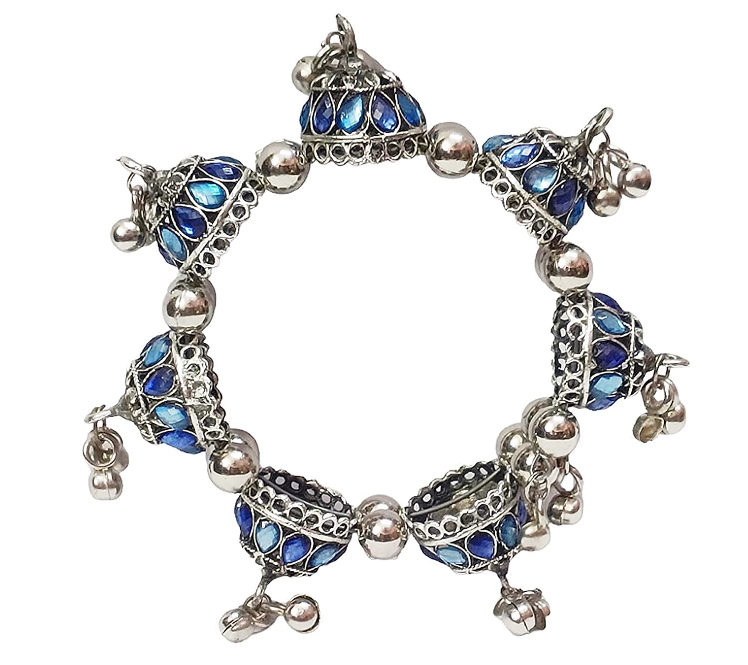 Paninaro Handmade Oxidised Silver Free Size Afghani Bangle Kada for Women and Girls Pack of 1 (B0C3VQVHNN) Amazon Price History, Amazon Price Tracker