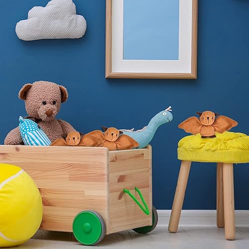 Miniatura 7 de ArtCreativity Juguetes de murciélago de peluche, juego de 2, juguetes de murciélago suaves para niños, lindas decoraciones de animales para el hogar