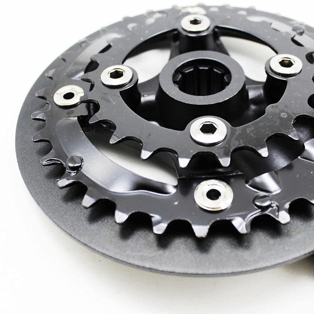 Pedivella Bici,Guarnitura MTB MTB DH Bike 32 / 22T 10 Tread Isis Drive 170mm CrankSet Lega Alluminio Catena di Alluminio Purvelli