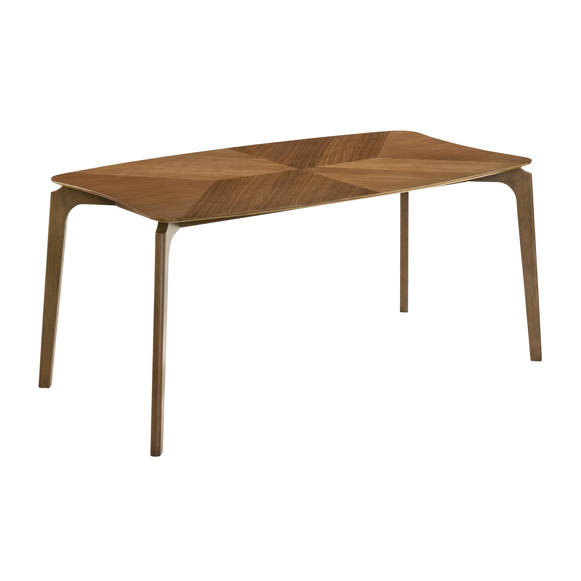 Armen Living Kalia Wood Dining Table in Walnut Finish
