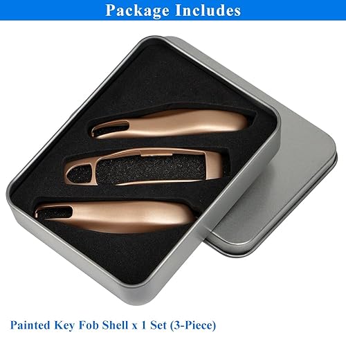 Miniatura 5 de AeroBon Funda pintada de 3 piezas para llavero compatible con cubierta de llave Porsche, reemplazo de carcasa de llave (MK1)