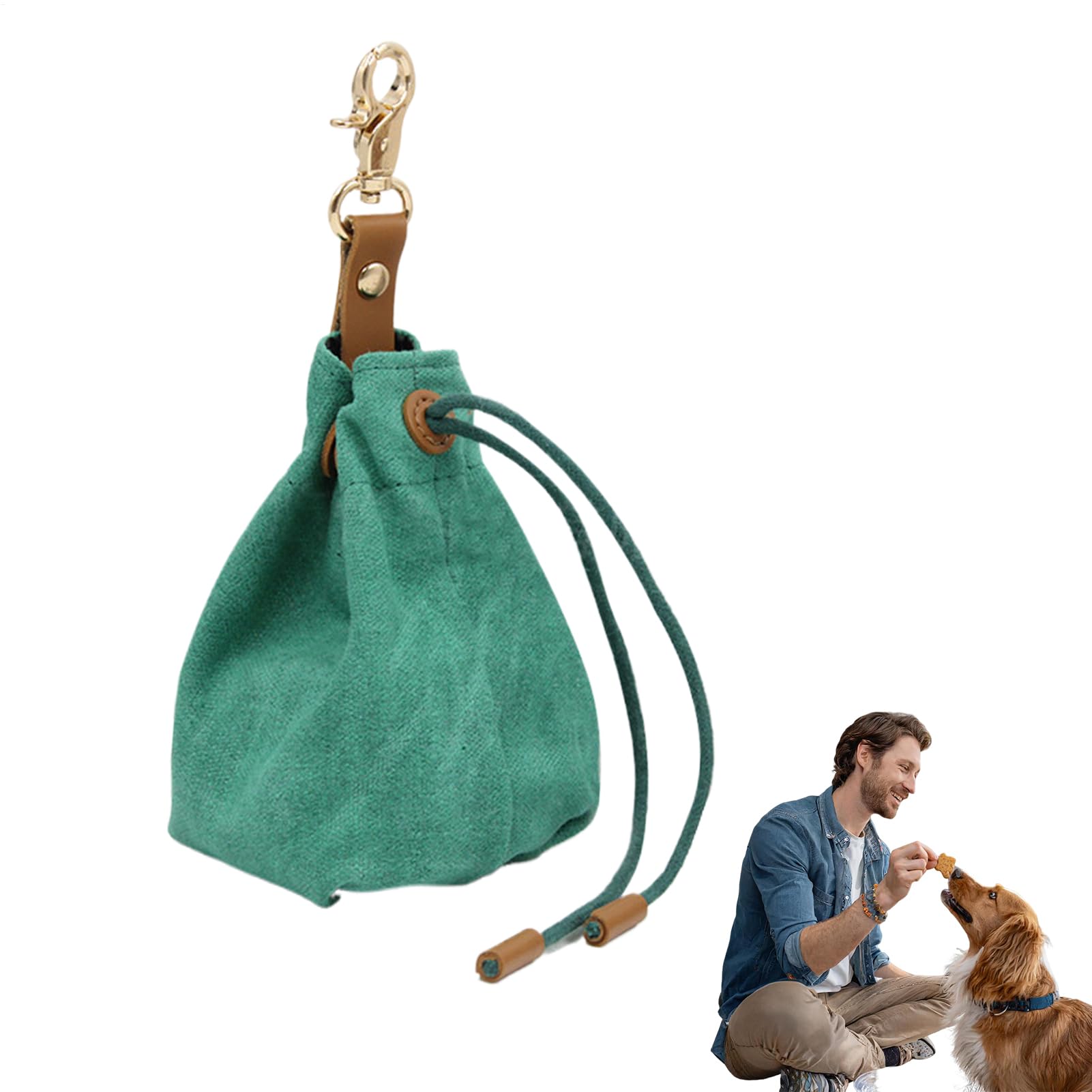 Treat Pouch for Dogs,Animals Snacks Holder Outdoor - Dog Training Keychain Bag for Treats | for Beef Dried Food Jogging Hiking Adventure Camping