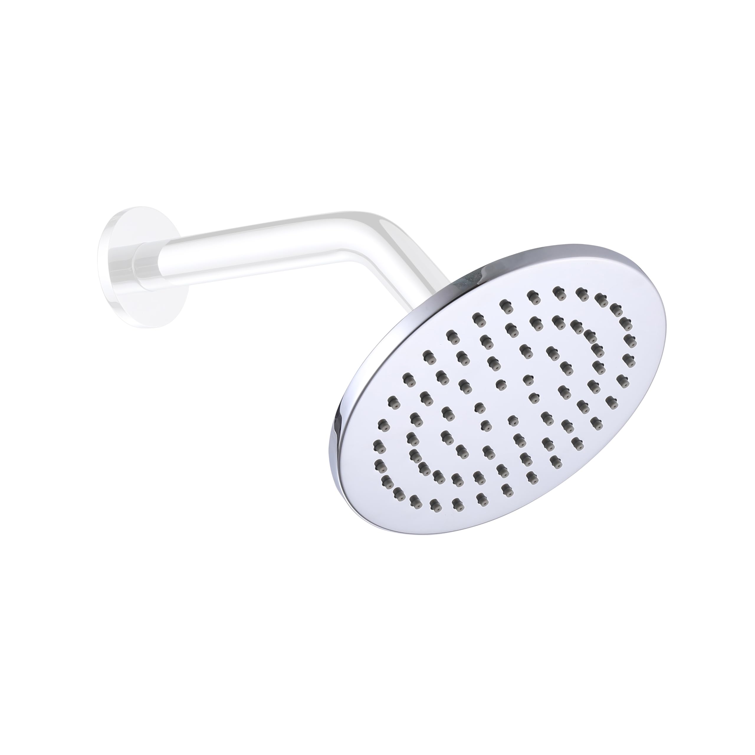Rain Shower Head 6 Inch All Metal - 2.5 GPM High Flow, Chrome Finish ...