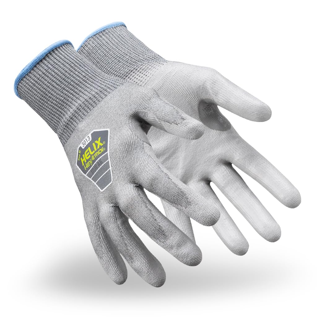 HexArmor Knit Safety Gloves | Comfortable Work Gloves | Helix Seamless Work Gloves