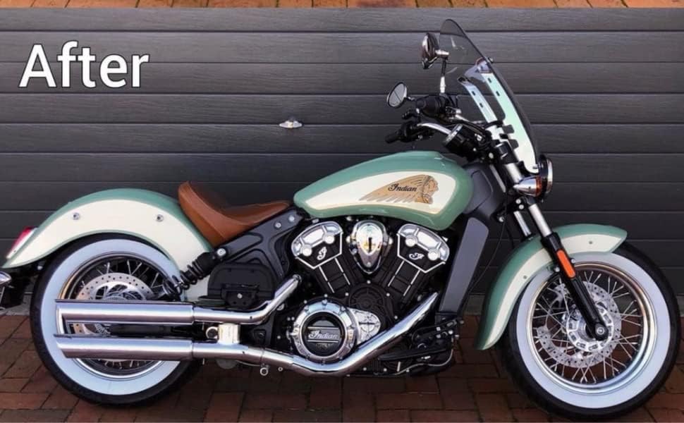 Miniatura 6 de PORTAWALL - Juego de 4 llantas de pared blanca de 19 pulgadas para neumáticos de pared lateral de 19 llantas, accesorios universales para exteriores