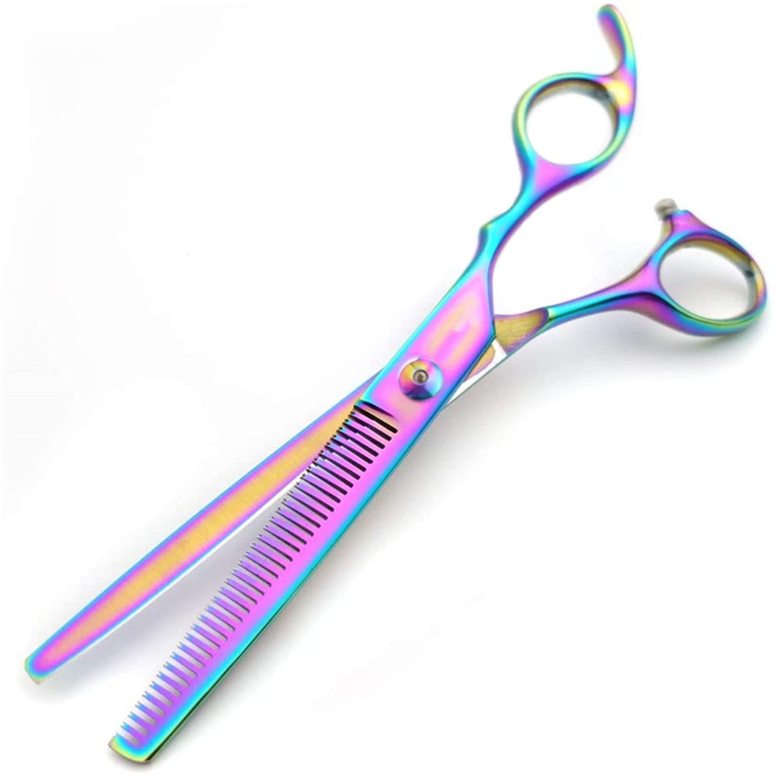 Tijeras Peluquería Profesional de 17 cm,Peluquería Tijeras de Adelgazamiento Peluquería Herramientas de Peinado,para Cortar el Cabello,Tijeras de Peluquero para Hombres, Mujeres y Niños -Estilo 2