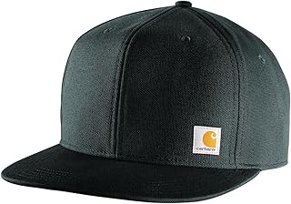 Carhartt Unisex Firm Duck Flat Brim Cap
