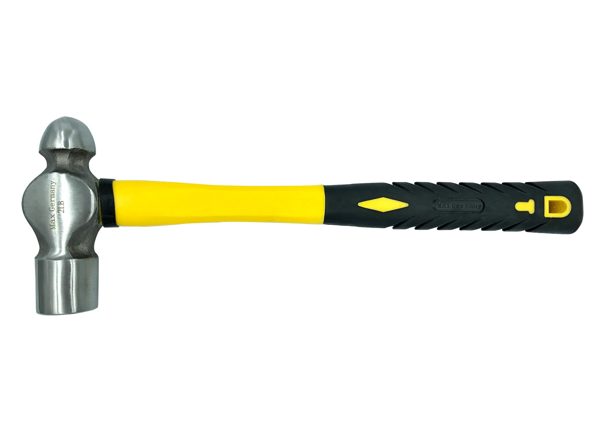 Ball Peen Hammer 1/2 / 3 Lb Heavy Duty with Fiber Handle (1 Lb)