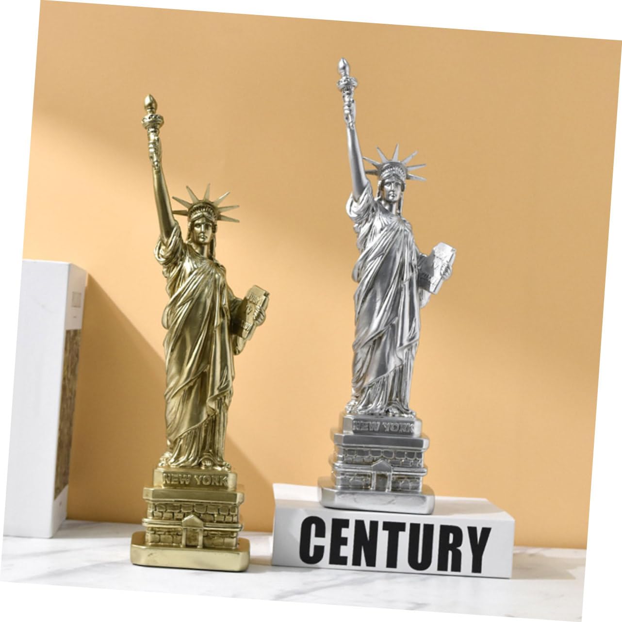 Amazon.co.jp: MUCKLILY 自由女神像 置物 メタル製インテリアモデル
