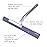 Bathroom Squeegee for Shower, Richmirth 11 Large Shower Squeegee for Glass Doors Silicone Rubber Blade Squeegee Cleaner Tool for Window, Car Glass, Mirror- Blue