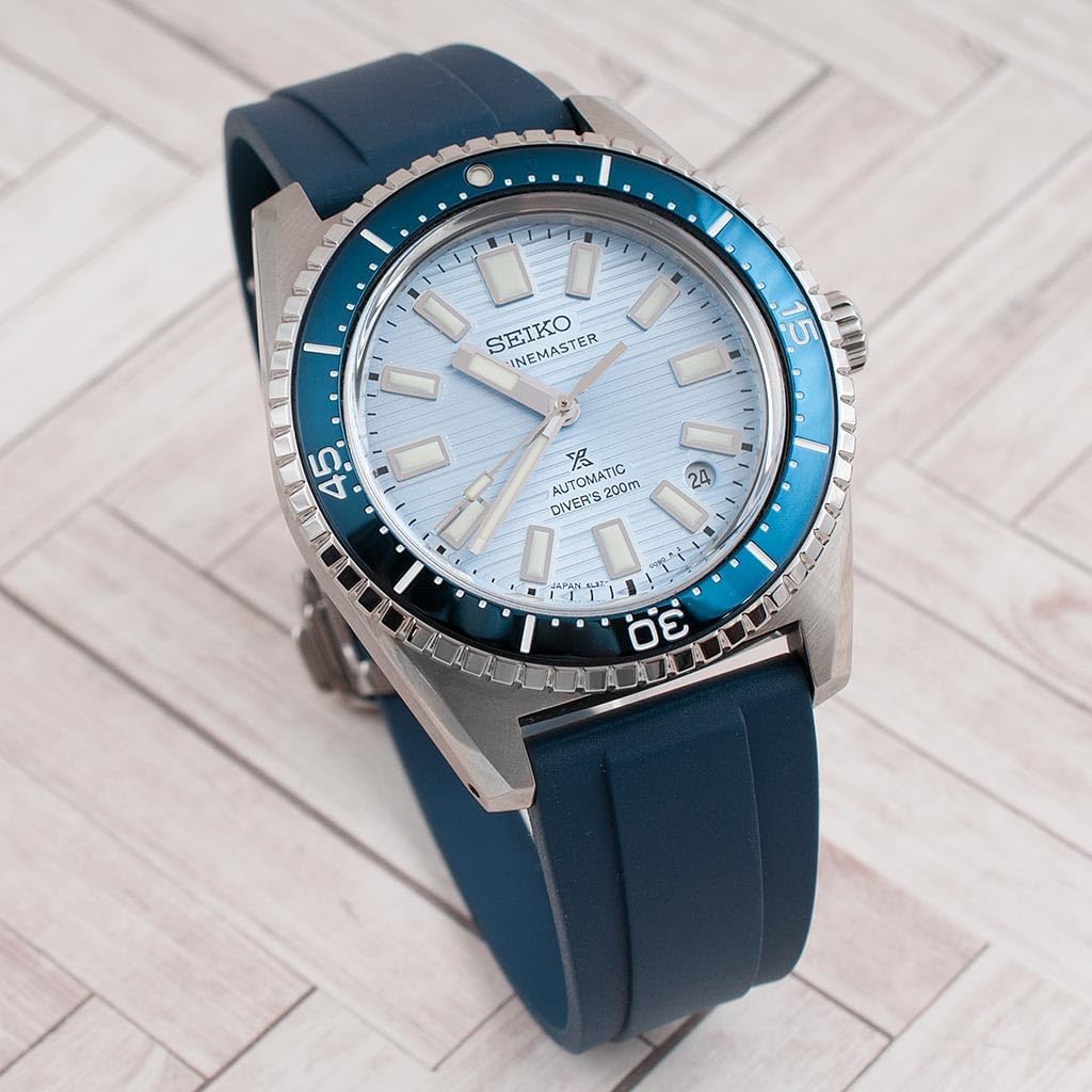 StrapHabit Quick Release Deployant Rubber Watch Strap For Large and Small Wrists - Women and Men - Band FKM Deployment 19mm, 20mm, 21mm, 22mm - Image 2