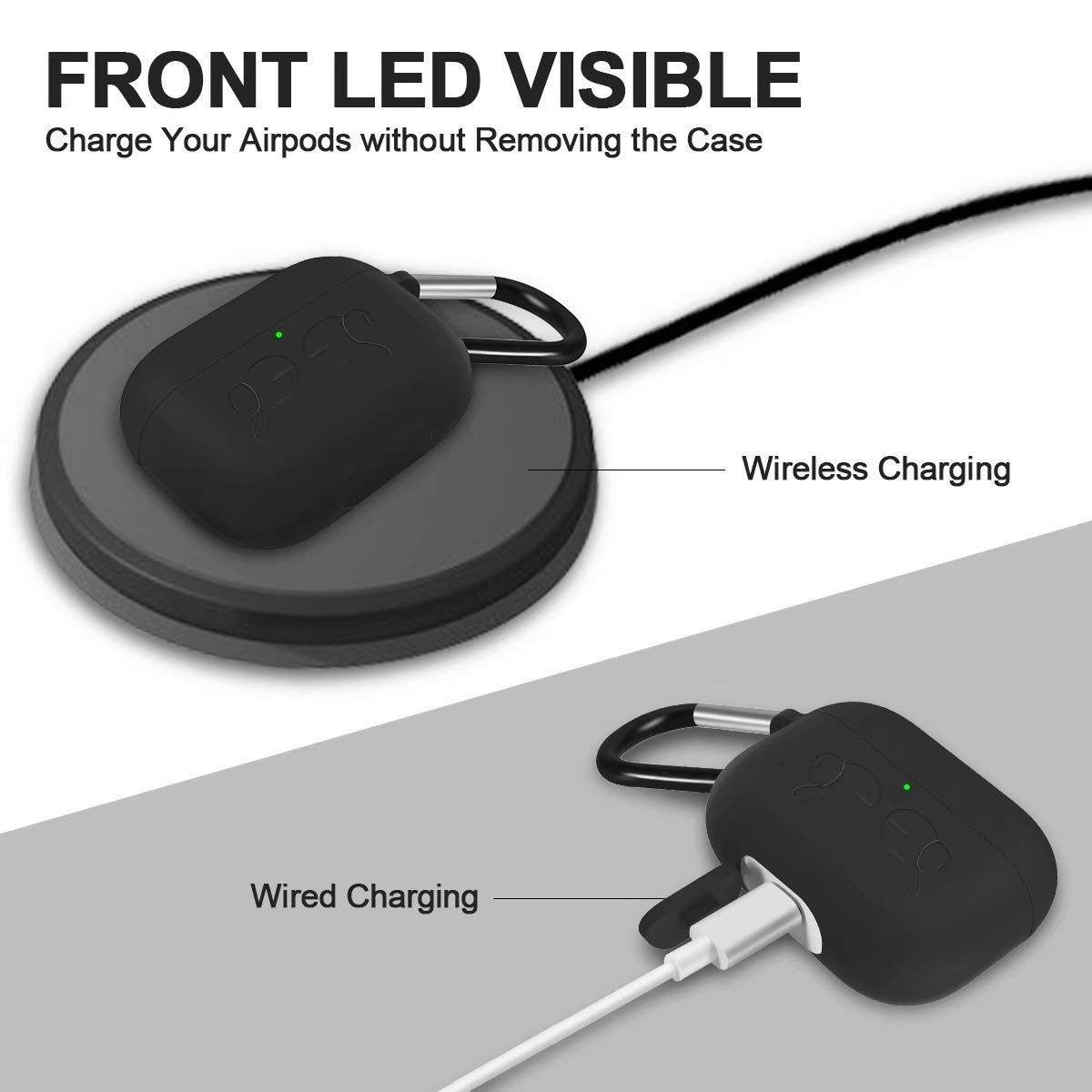 Compatible with AirPods Pro Case, Protective Shockproof Wireless