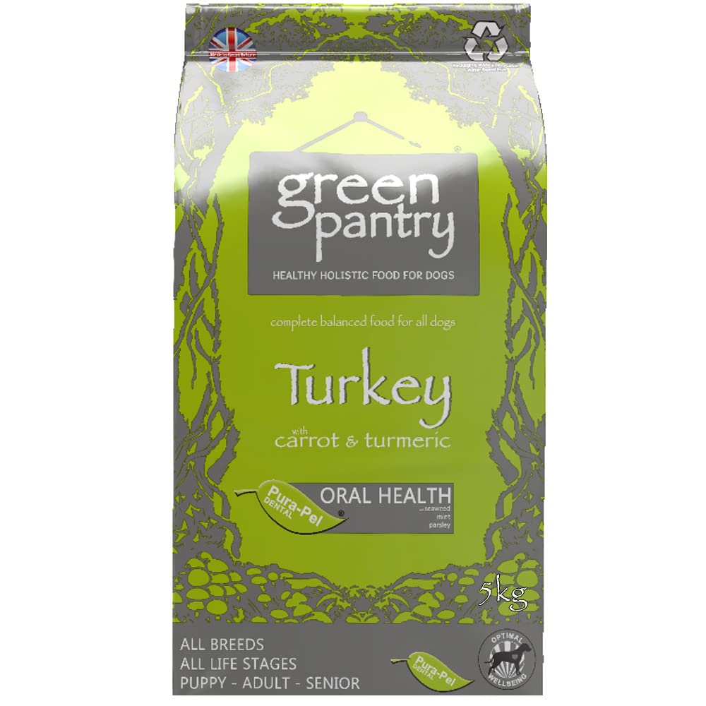 Green PantryTurkey with Carrot & Turmeric Dry Complete Dog Food 5Kg