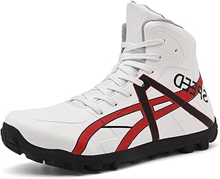 Botas de motocicleta antiderrapantes respiráveis, sapatos de motocicleta antiderrapantes com sola de borracha, botas de motocicleta à prova de intempéries masculinas (Color : White, Size : 47 EU)