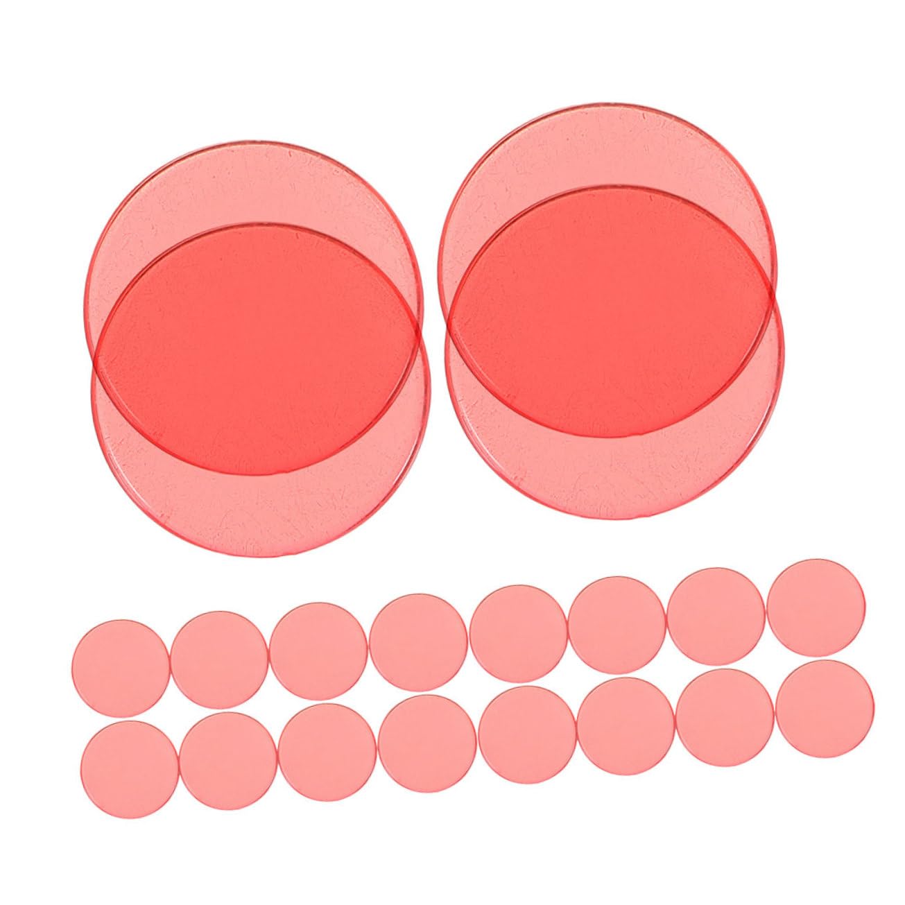 KICHOUSE Plastic Bingo Markers 100pcs Counting Chips Math Learning Tools for Kids Classroom Education Supplies