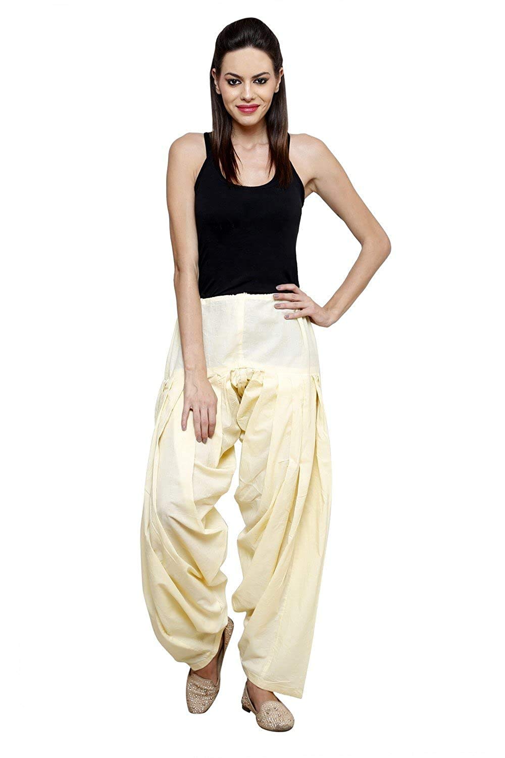 branded filter products Women's Cotton Ethnic Readymade Bottom Wear Punjabi Patiala Salwar (Free Size)-picture-17
