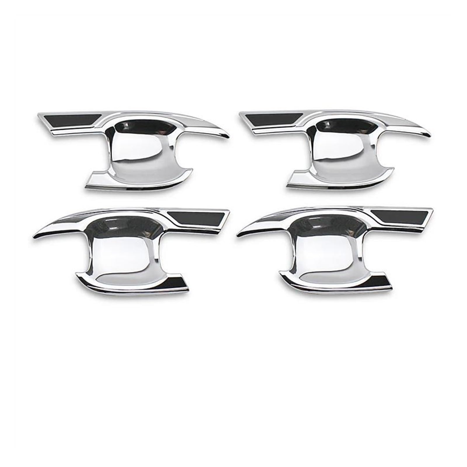 SLIMES ABS Car External Side Door Handle Bowl Catch Cover Protection Trim for Toyota for Highlander XU70 20-23 Protection(Chrome 2)