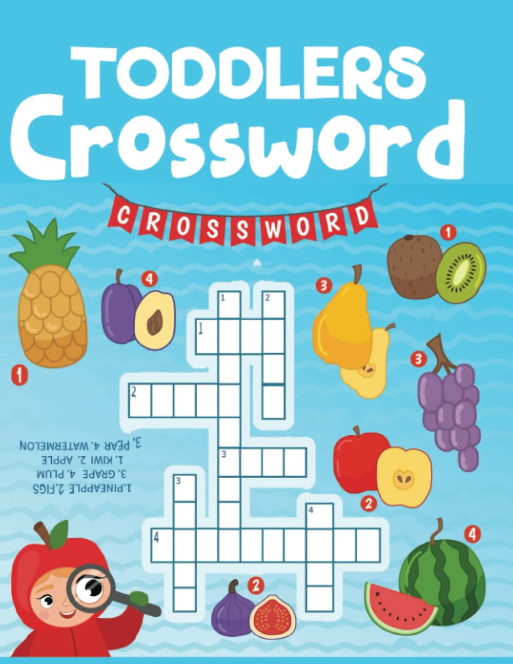 Toddlers Crossword: A Fun and Easy Puzzles Activity Book for toddlers, preschoolers, kindergartner with cute picutre
