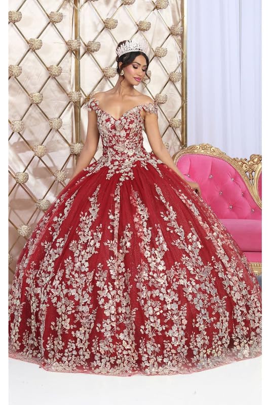 Dresses for Women - Quinceanera Dress Off The Shoulder Sweetheart Embroidered Long Plus Size Dress Sweet 16 Ball Gown2