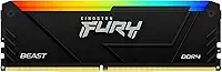 Kingston Memória de computador Fury Beast RGB 16GB 3200MT/s DDR4 CL16 DIMM KF432C16BB12A/16