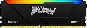 Kingston Memória de computador Fury Beast RGB 16GB 3200MT/s DDR4 CL16 DIMM KF432C16BB12A/16