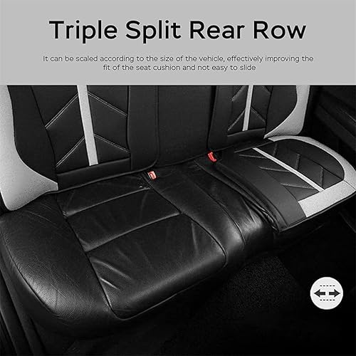 Miniatura 4 de Fundas de asiento delantero y trasero para Mazda2 2011-2014 Funda de asiento de coche de lujo de piel sintética deportiva, transpirable, cómoda,