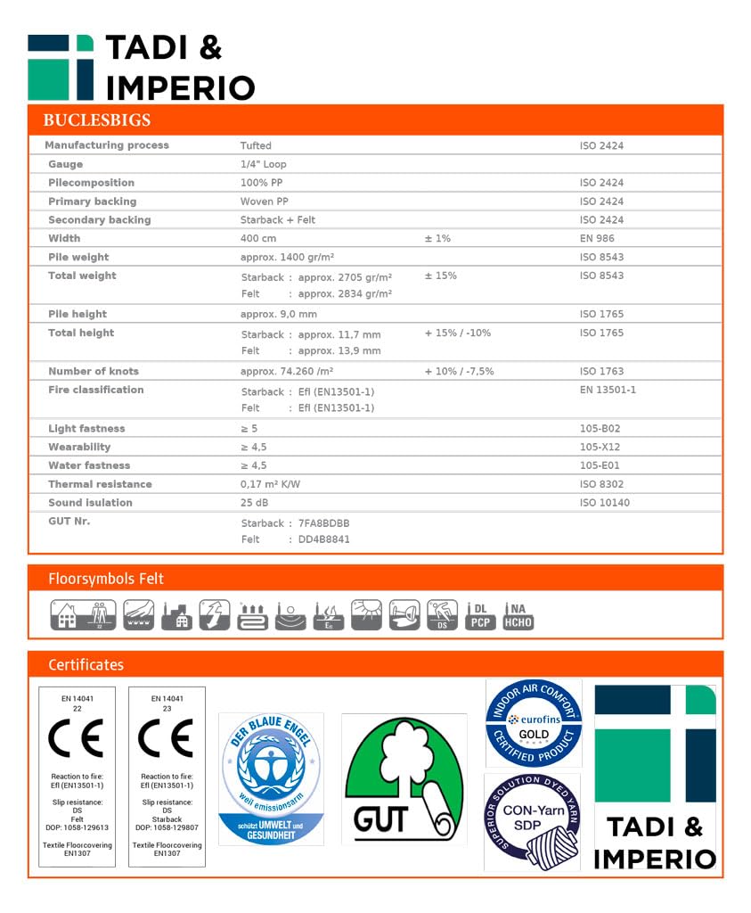Tadi & Imperio1979 Tappeto ingresso, tappeto ad anelli grandi, tappeto quadrato entrata, disponibile in beige, 100 x 100 cm