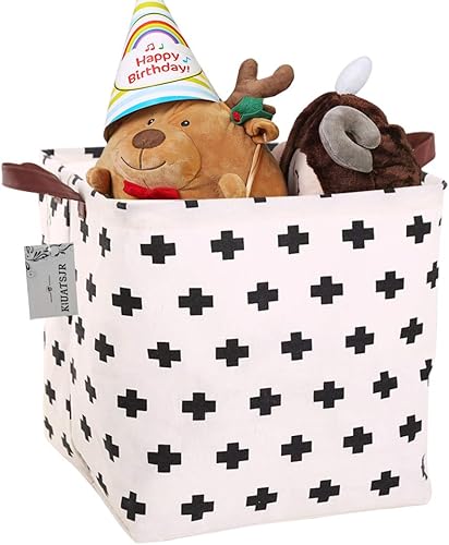 Miniatura 3 de Cesta de almacenamiento de lona, plegable, organizador con contenedores