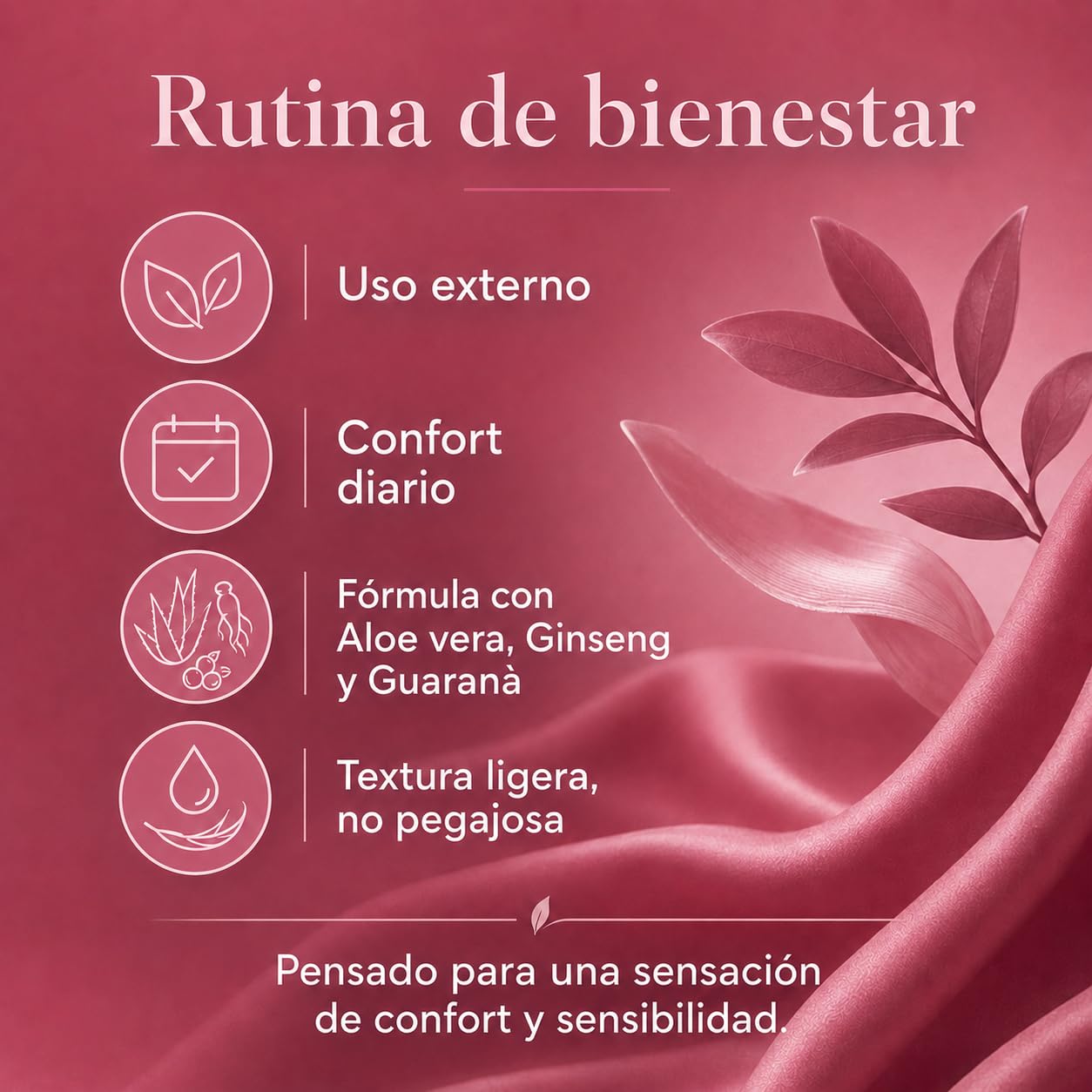 Linfa Cosmetics Secret Intimate - Gel estimulante y lubricante con aloe vera, arginina y bisabolol, gel hidratante para comodidad y bienestar íntimos, 50 ml