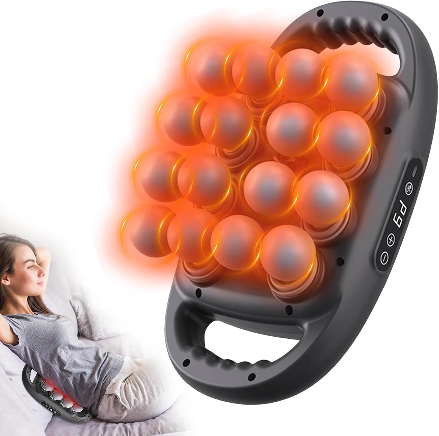 Portable Massage Gun Set,Deep Tissue Massage Gun with 9 Modes & 9 Speed Settings,Full Body Massager Cordless Back Massager for Deep Tissue Back Shoulders Legs Pain Relief (18 head-black) Portable Massage Gun Set,Deep Tissue Massage Gun with 9 Modes & 9 Speed Settings,Full Body Massager Cordless Back Massager for Deep Tissue Back Shoulders Legs Pain Relief (18 head-black)