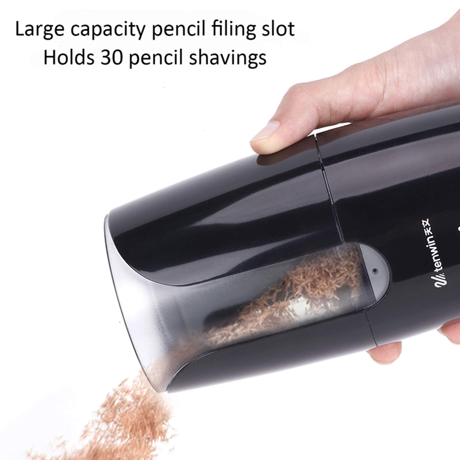 Taille-Crayon Électrique Robuste, Taille-Crayon Automatisé Sûr avec Conteneur, pour Crayons De Couleur Papeterie Mécanique Alimentée par USB pour Enfants Artistes
